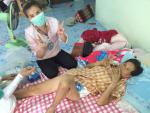 กองสาธารณสุขและสิ่งแวดล้อม เทศบาลตำบลบ้านบึงออกเยี่ยมบ้านผู้